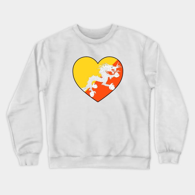 Heart - Bhutan _058 Crewneck Sweatshirt by Tridaak